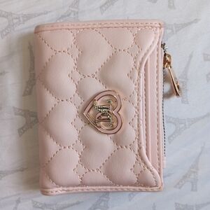 Juicy Couture Quilted Heart Light Pink Wallet